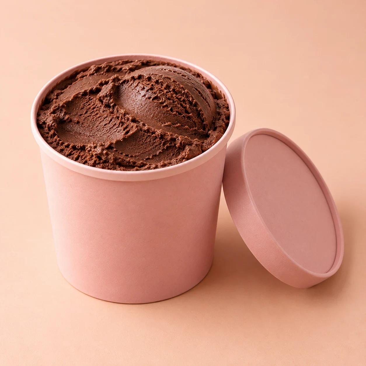 Dark cocoa ice cream