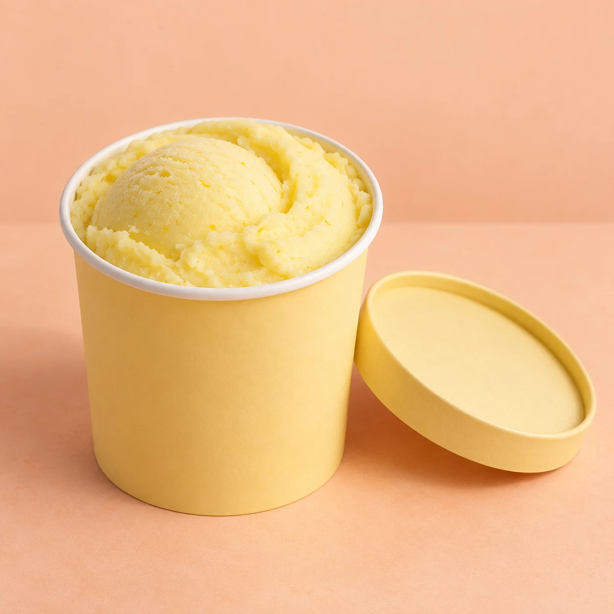 Lemon fruit sorbet